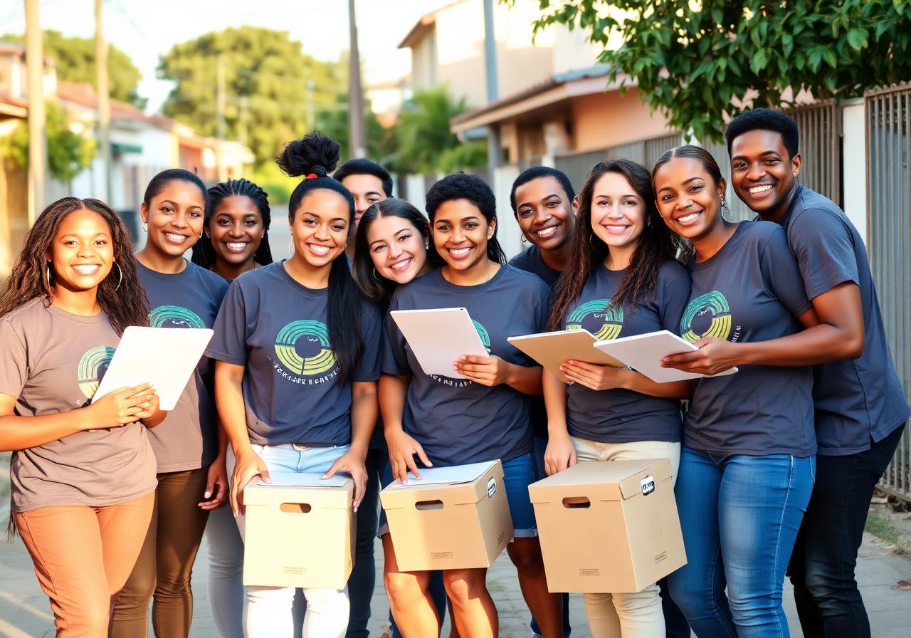 Equipe de voluntários do Instituto